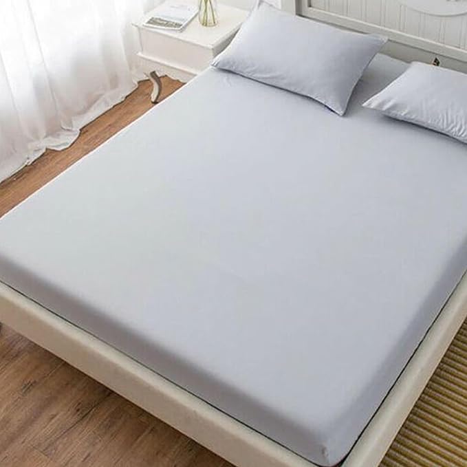 KHIM® 100% Soft Brushed Cotton Flannelette | 16Inch/40CM Extra Deep Fitted Sheets | Single Double King Super King, Pillowcase Pair Available in 8 different colors